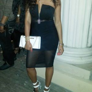 Black, Strapless, Party Dress